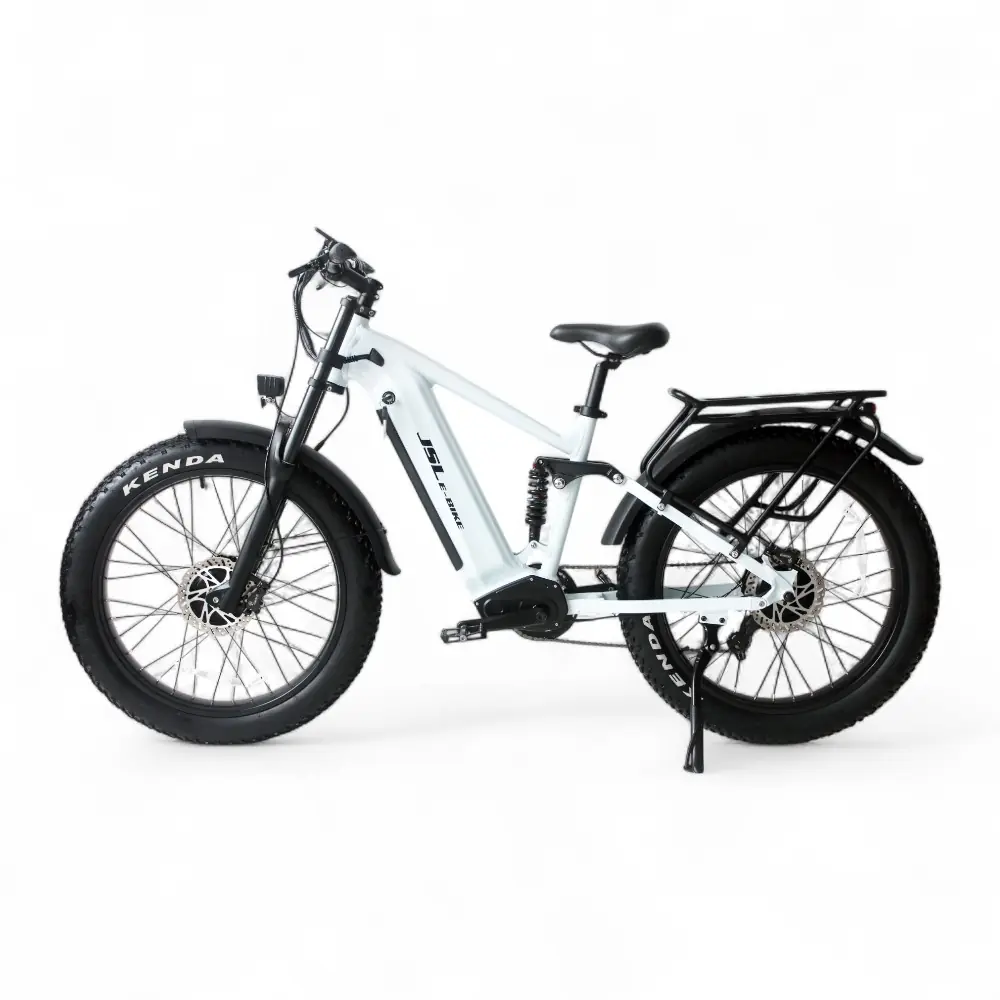 A sleek aluminum alloy city e-bike frame