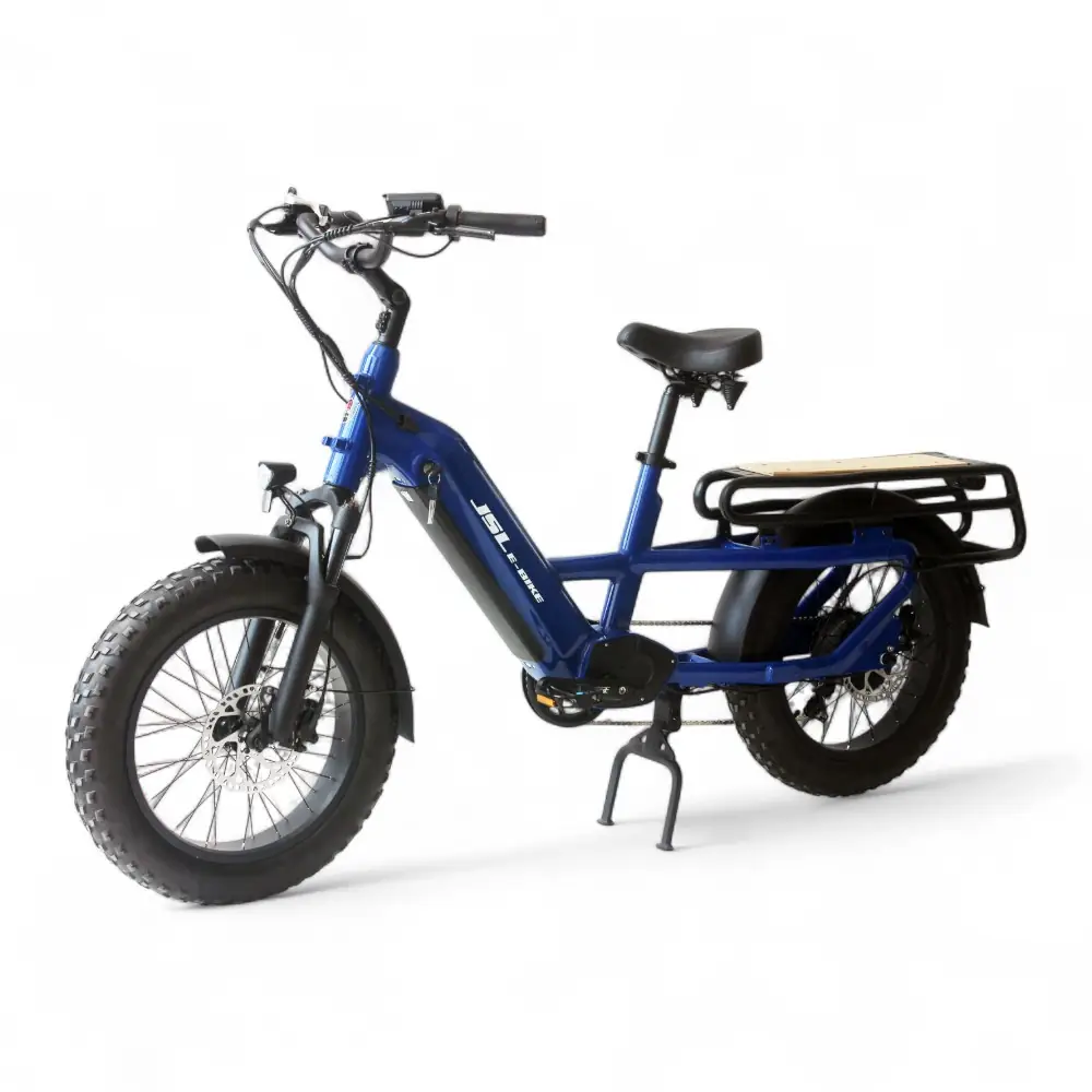 A powerful fat tire e-bike with large hydraulic disc brakes