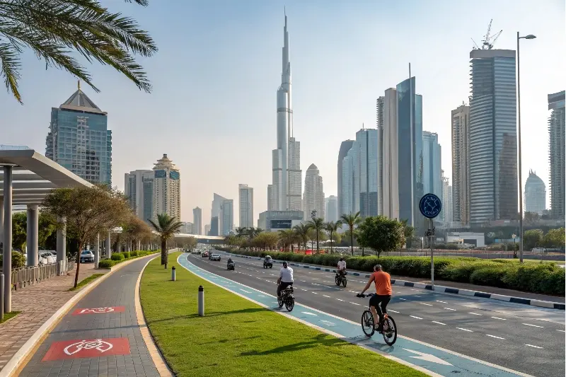 Skyline of a major city in the UAE