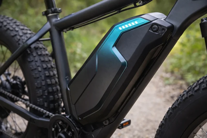 E-bike frame design showing integrated battery and reinforced structure