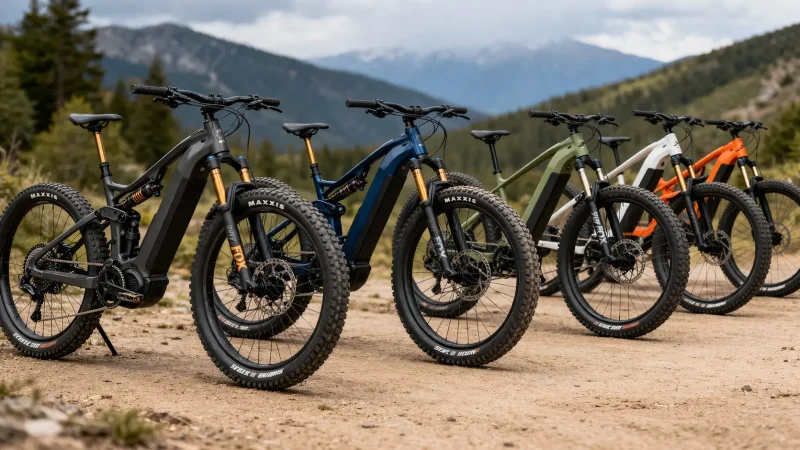 A person riding a fat-tire e-bike on a sandy beach in the USA