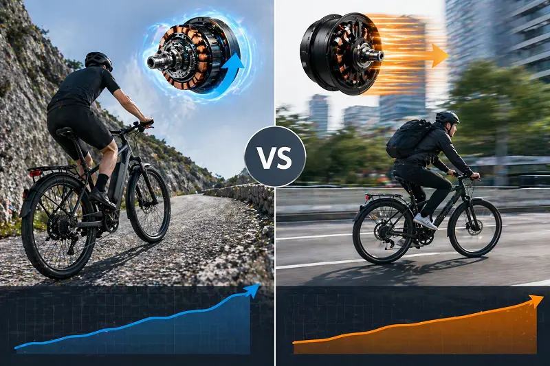 An infographic showing the difference between torque and wattage.