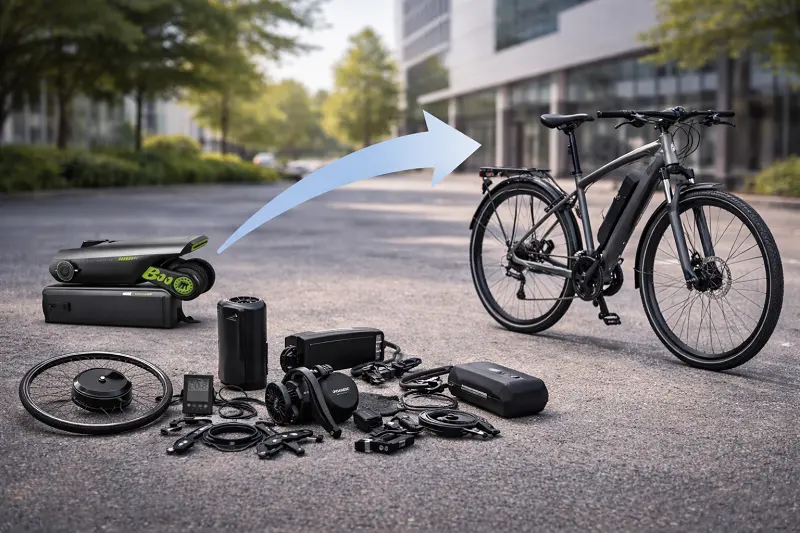 Chart showing the growth of the e-bike conversion kit market