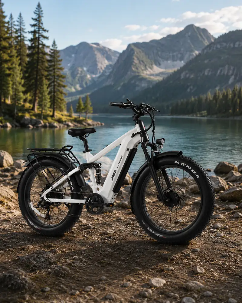 Dual motor electric bike trail riding