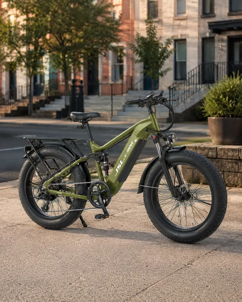Fat tire electric bike daily utility riding