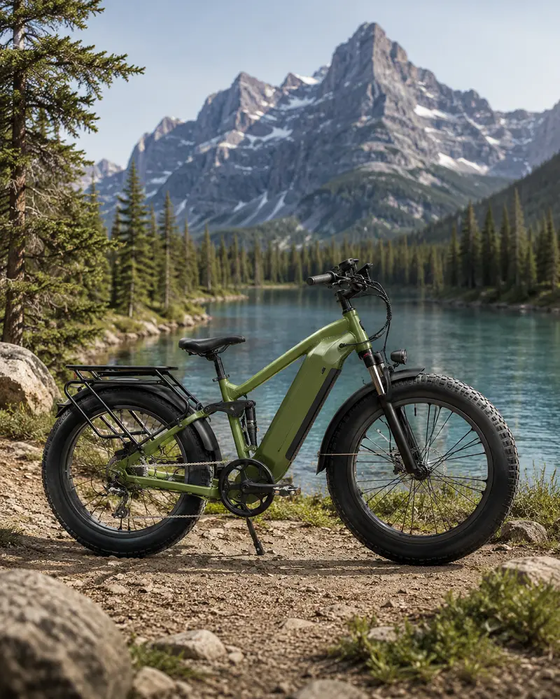 Fat tire electric bike outdoor adventure
