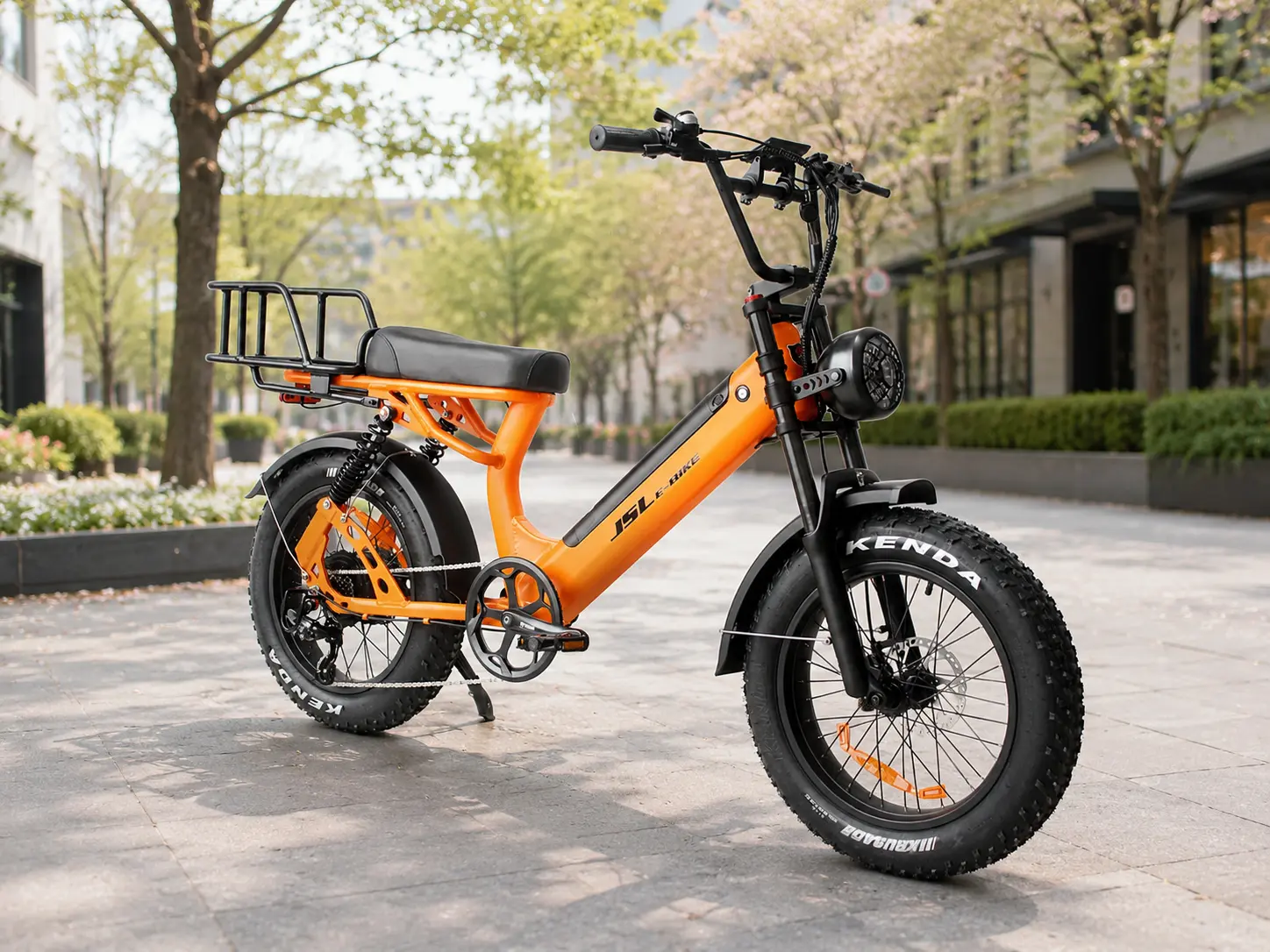 JSL039FS step through utility fat tire electric bike